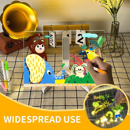 ✨ Glow & Grow™ Montessori LED Drawing Board – Light-Up Creativity for Kids 🎨🧠
